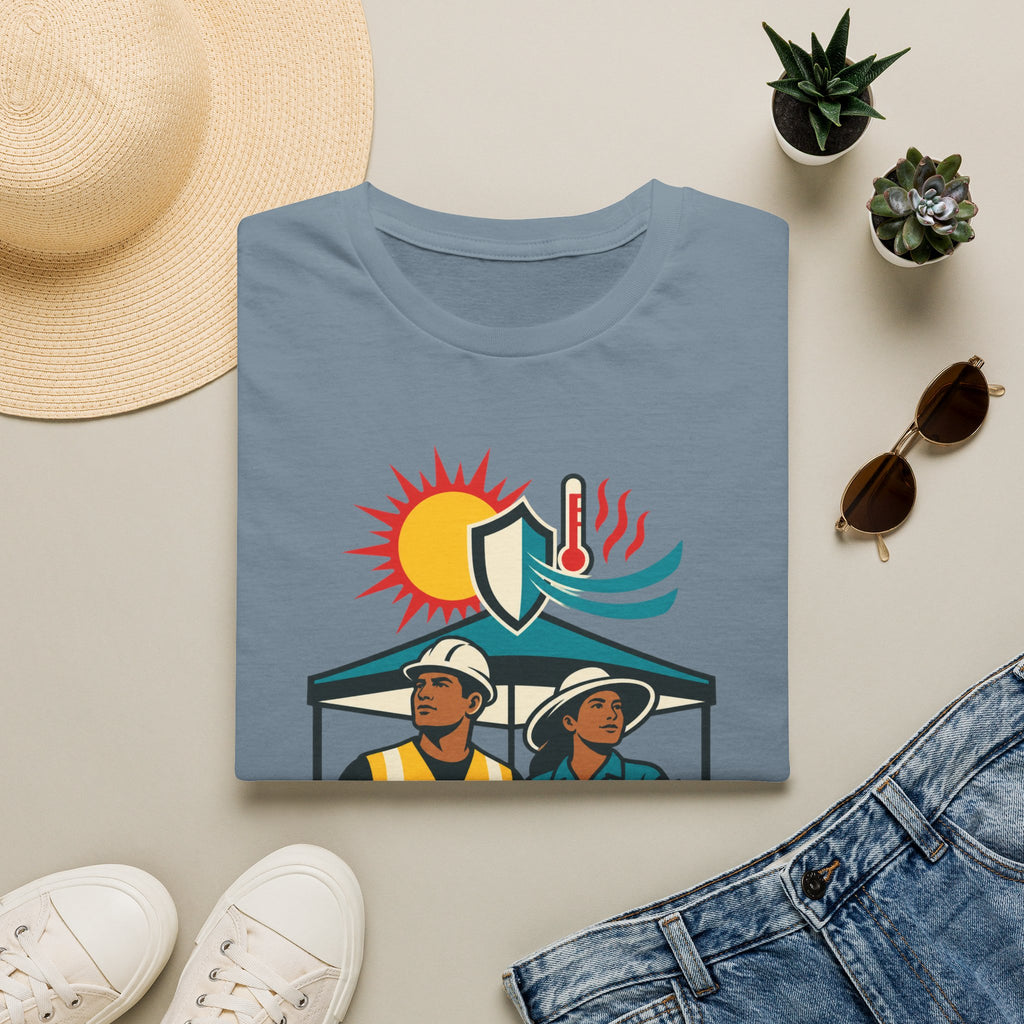 Safety Awareness T-Shirt — "No Job Should Cost a Life" Construction Heat Safety Tee