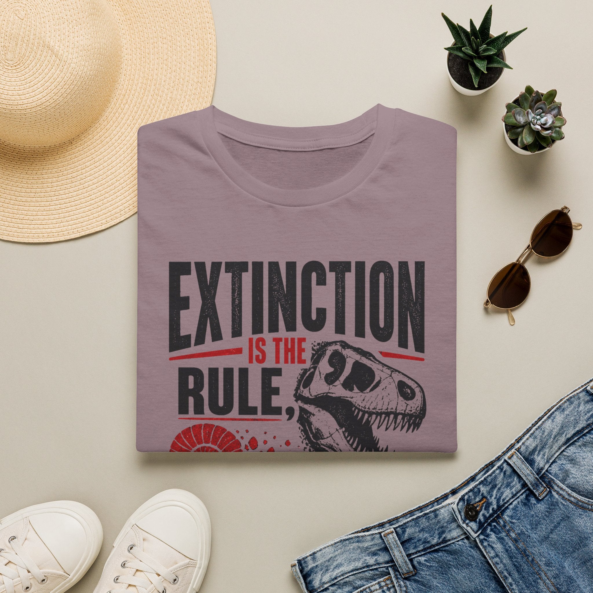 Extinction Is the Rule — Dinosaur Graphic T-Shirt