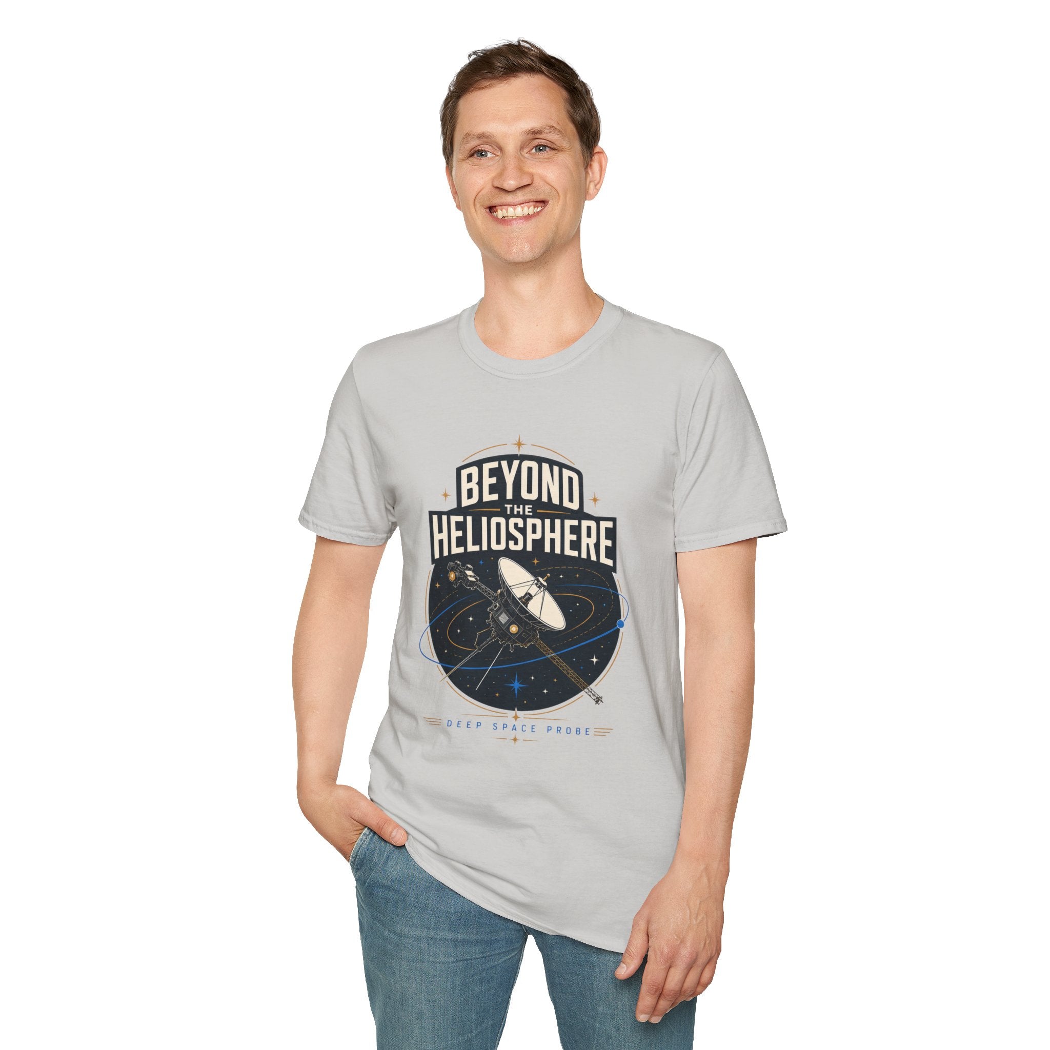 Beyond the Heliosphere T-Shirt — Space Exploration Graphic Tee