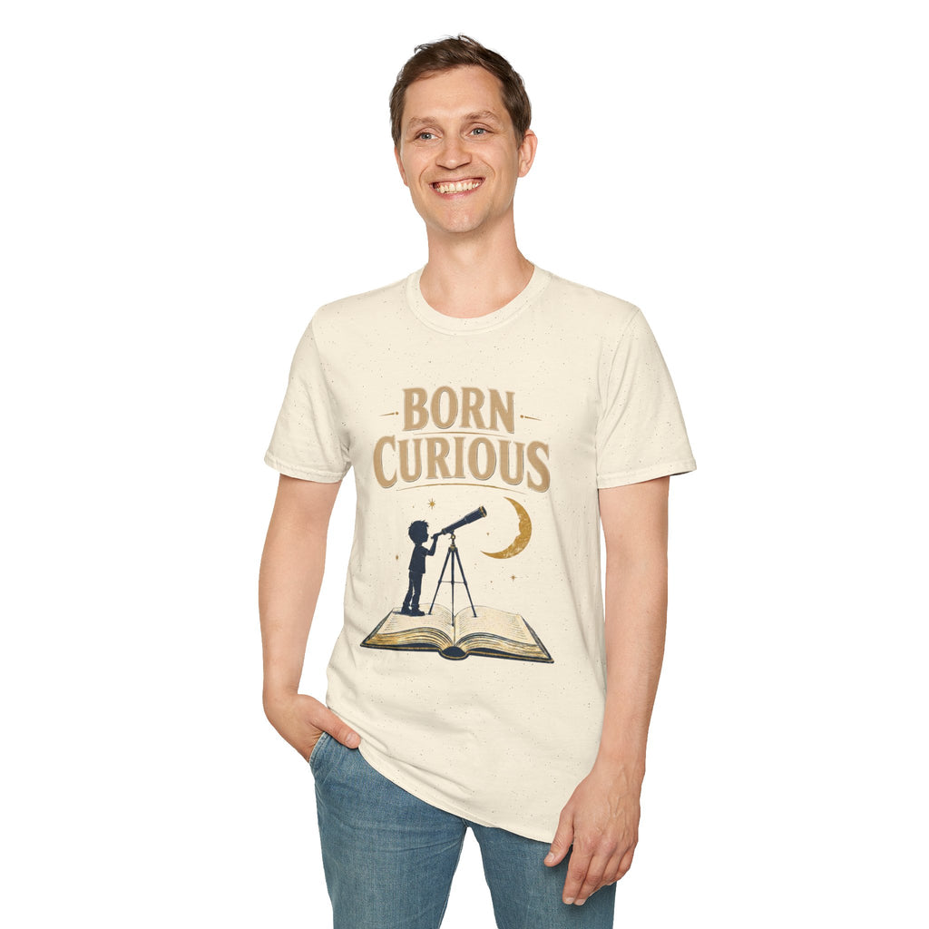 Born Curious Telescope T-Shirt