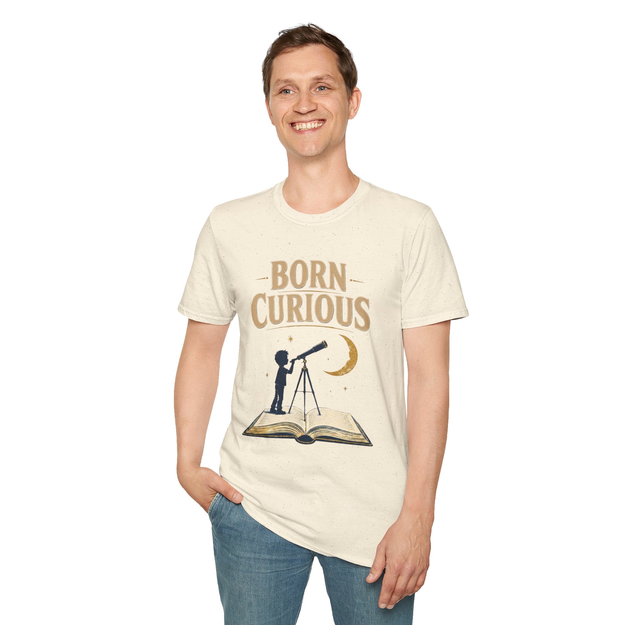 Born Curious Telescope T-Shirt