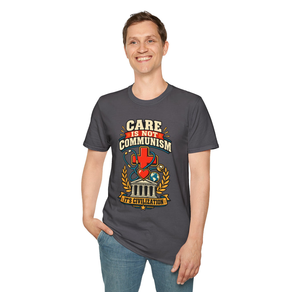 "Care Is Not Communism" Nurse/Healthcare Pride Tee