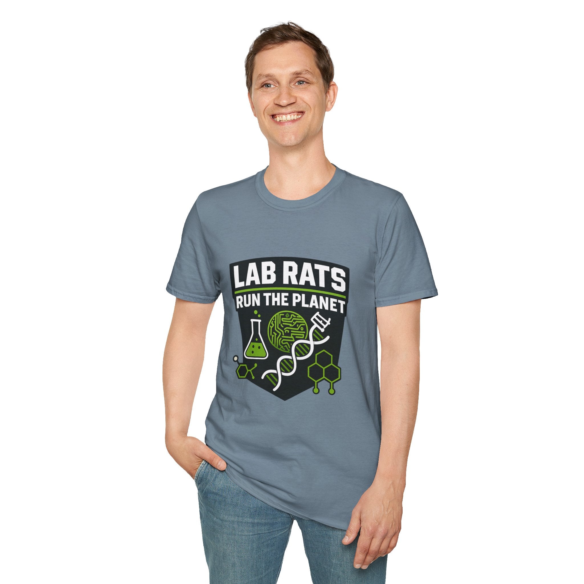 Lab Rats Run The Planet T-Shirt — Science Nerd Graphic Tee