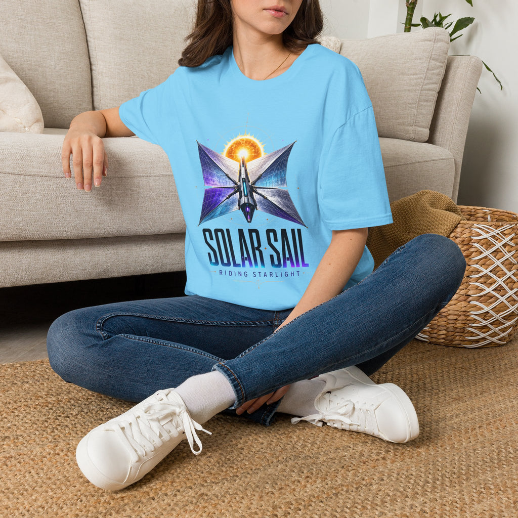 Solar Sail T‑Shirt — Spacecraft Butterfly Graphic ("Solar Sail")