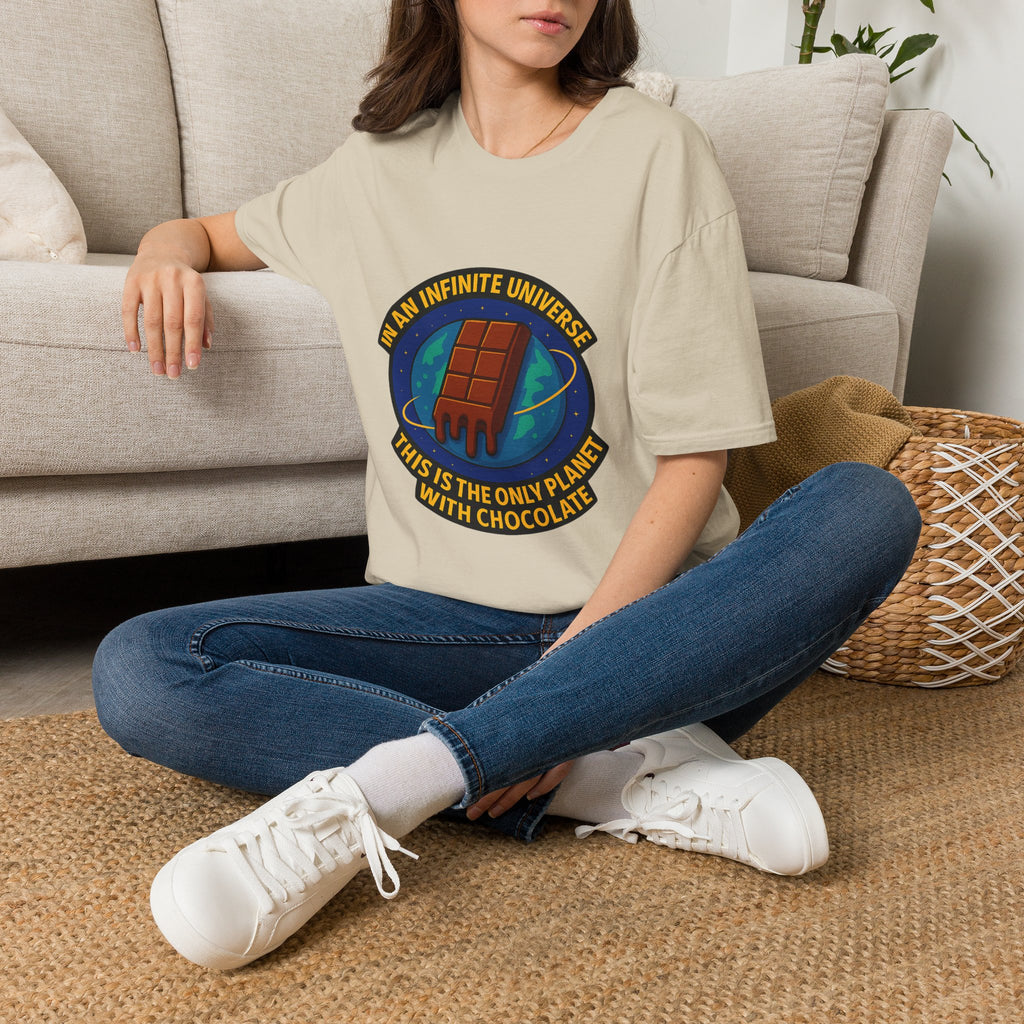 "In an Infinite Universe This Is the Only Planet With Chocolate" Graphic Tee
