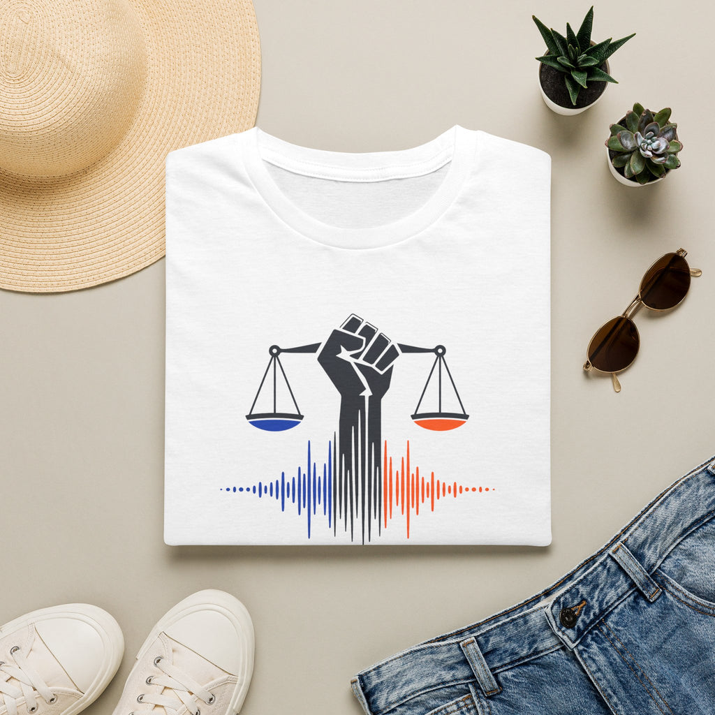 "Staying Silent Enables Injustice" Justice Fist Graphic Tee