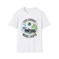 Eco-Friendly Tee — "Less Exhaust, More Earth" Environmental Graphic Shirt