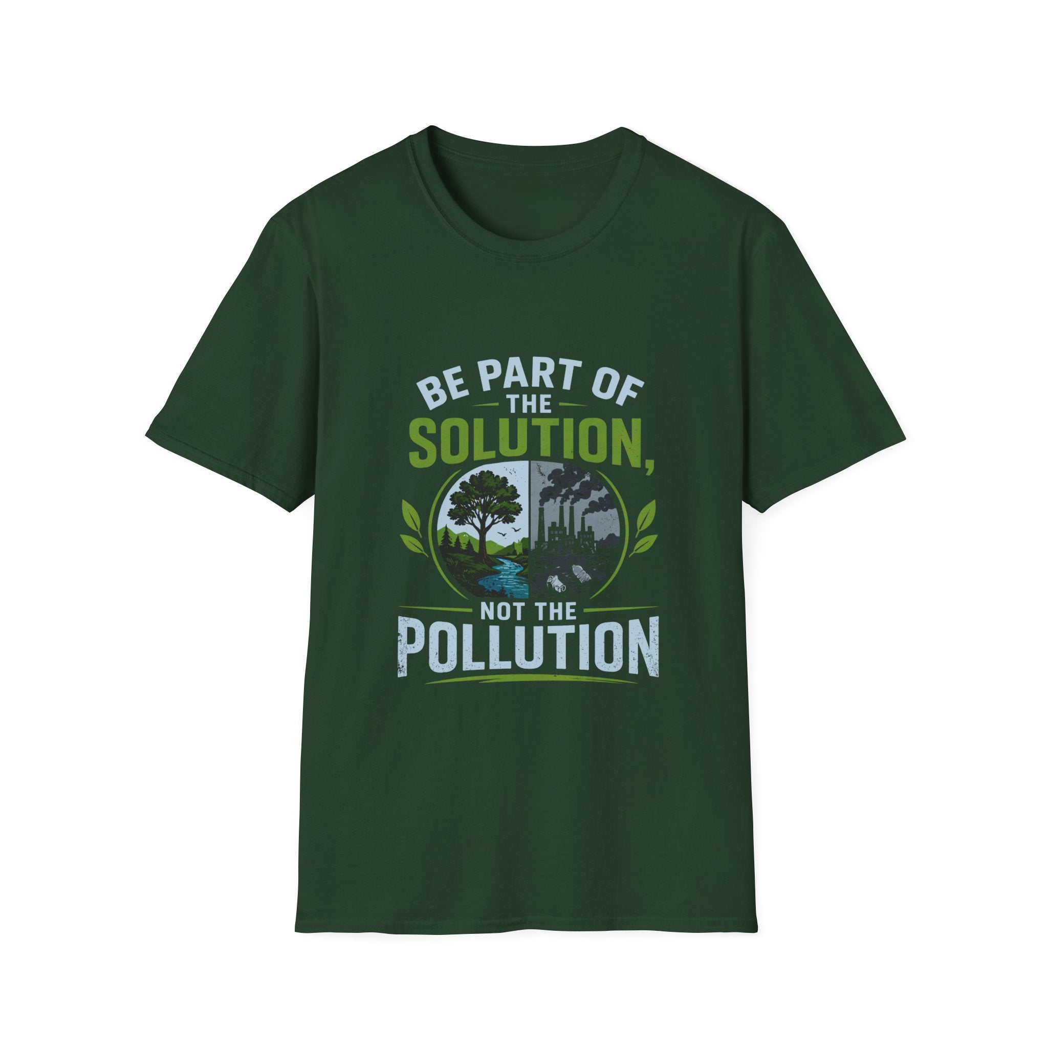 Solution Not Pollution Unisex Softstyle T-Shirt
