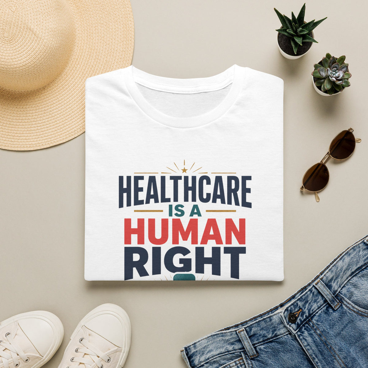 Healthcare Is a Human Right T-Shirt – Progressive Advocacy Tee