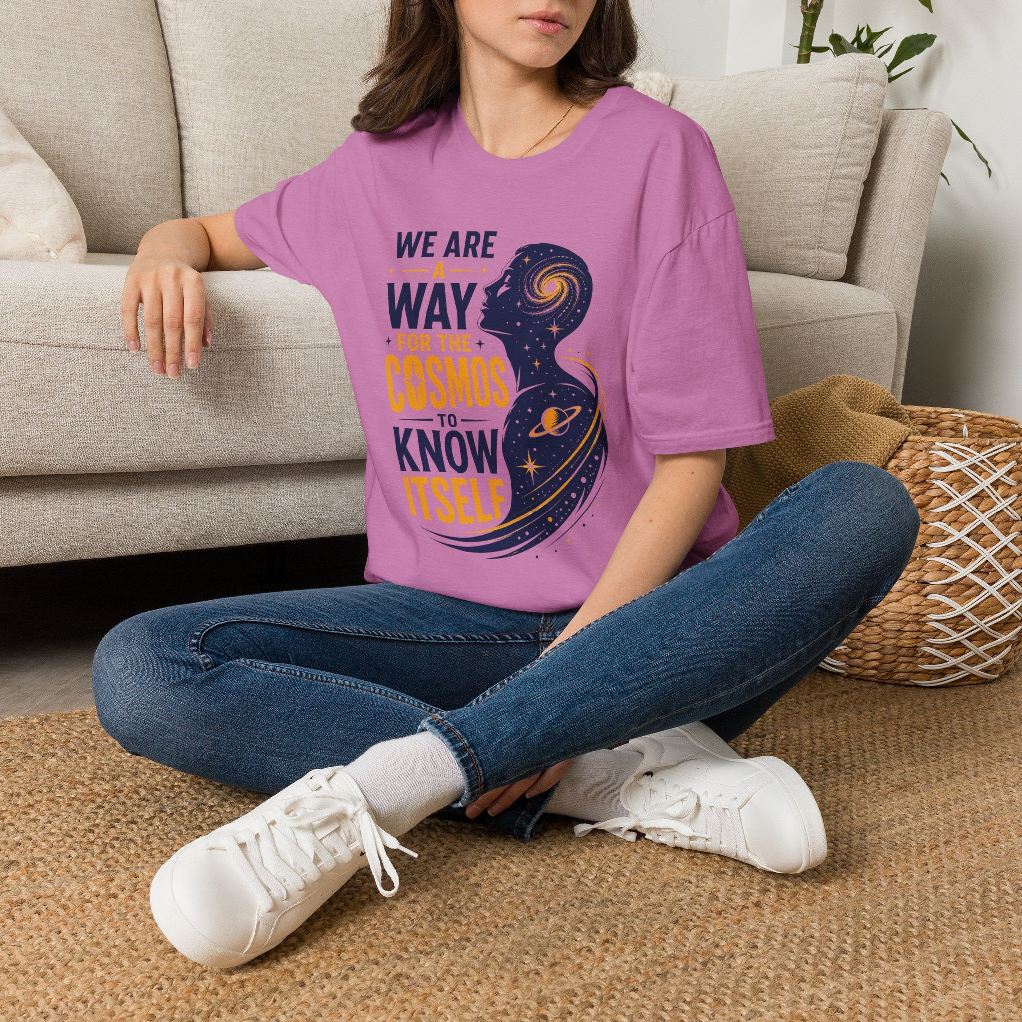 Cosmos Quote T-Shirt — "We Are A Way For The Cosmos To Know Itself"