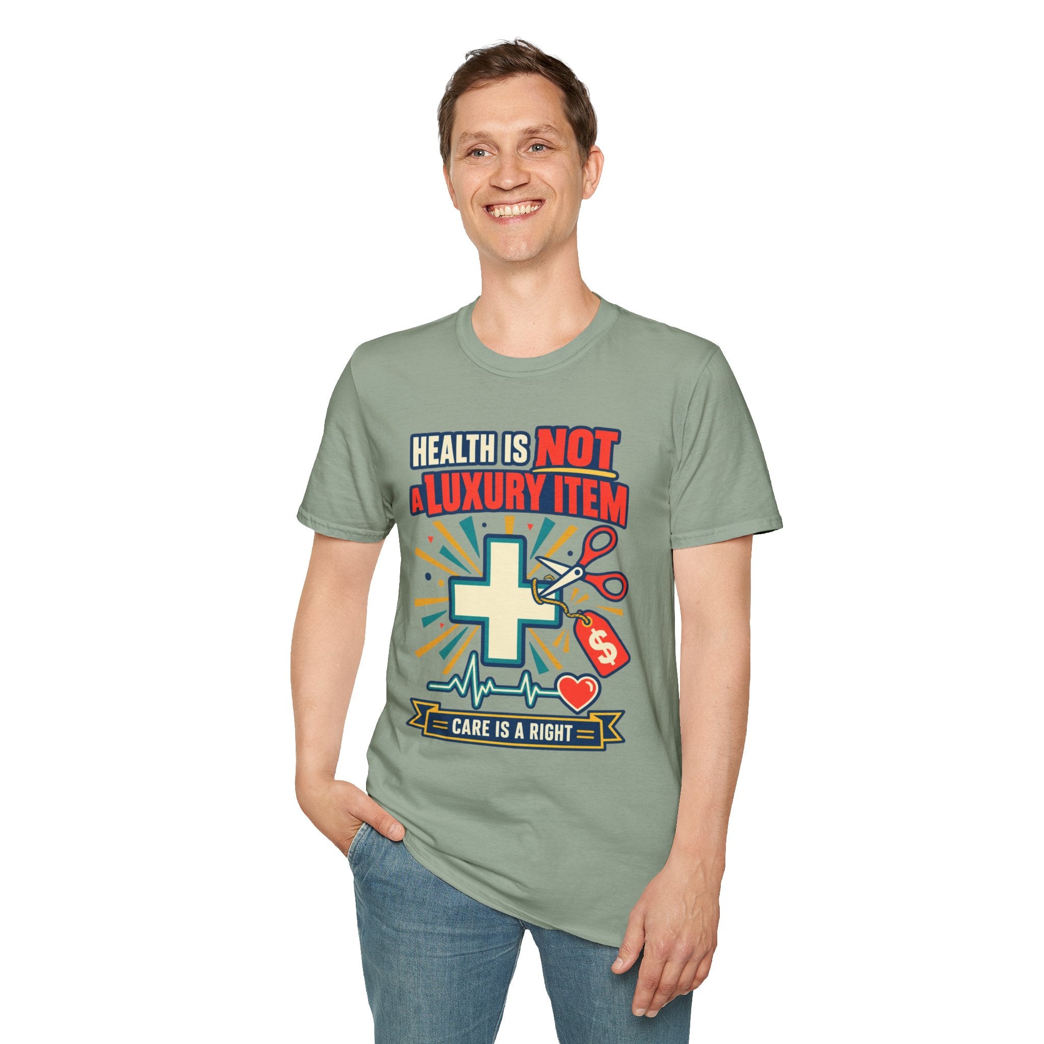 Health Is Not a Luxury Item T-Shirt — Healthcare Rights Graphic Tee