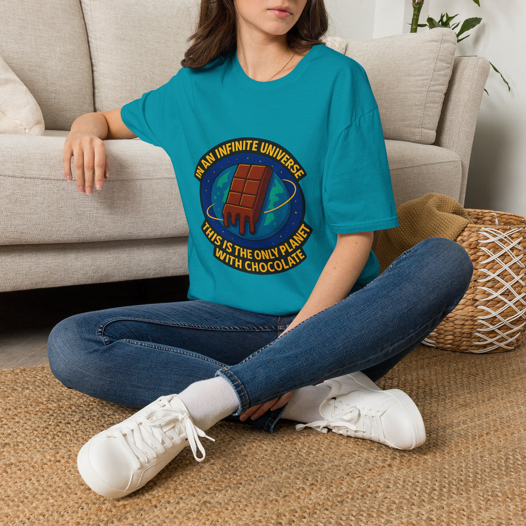 "In an Infinite Universe This Is the Only Planet With Chocolate" Graphic Tee