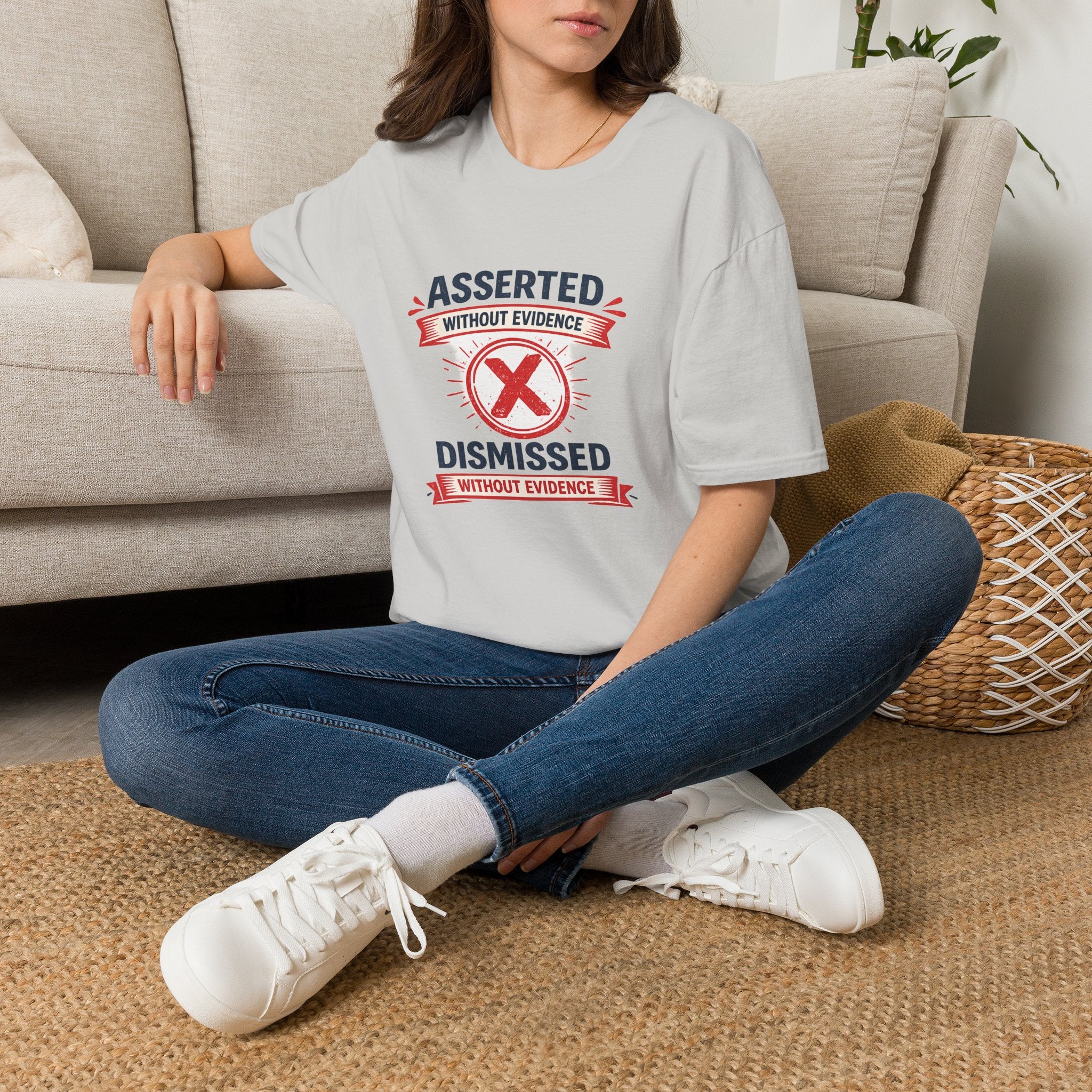 Asserted Without Evidence T-Shirt — Funny Skeptic Graphic Tee