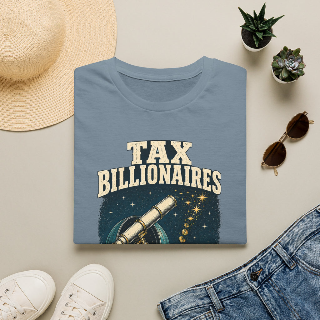 “Tax Billionaires” Telescope Graphic