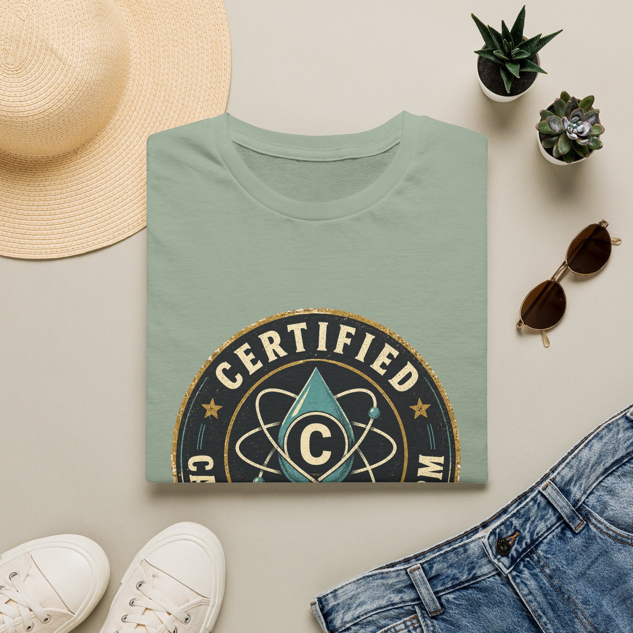 Certified Carbon-Based Lifeform T-Shirt — Funny Science Badge Tee