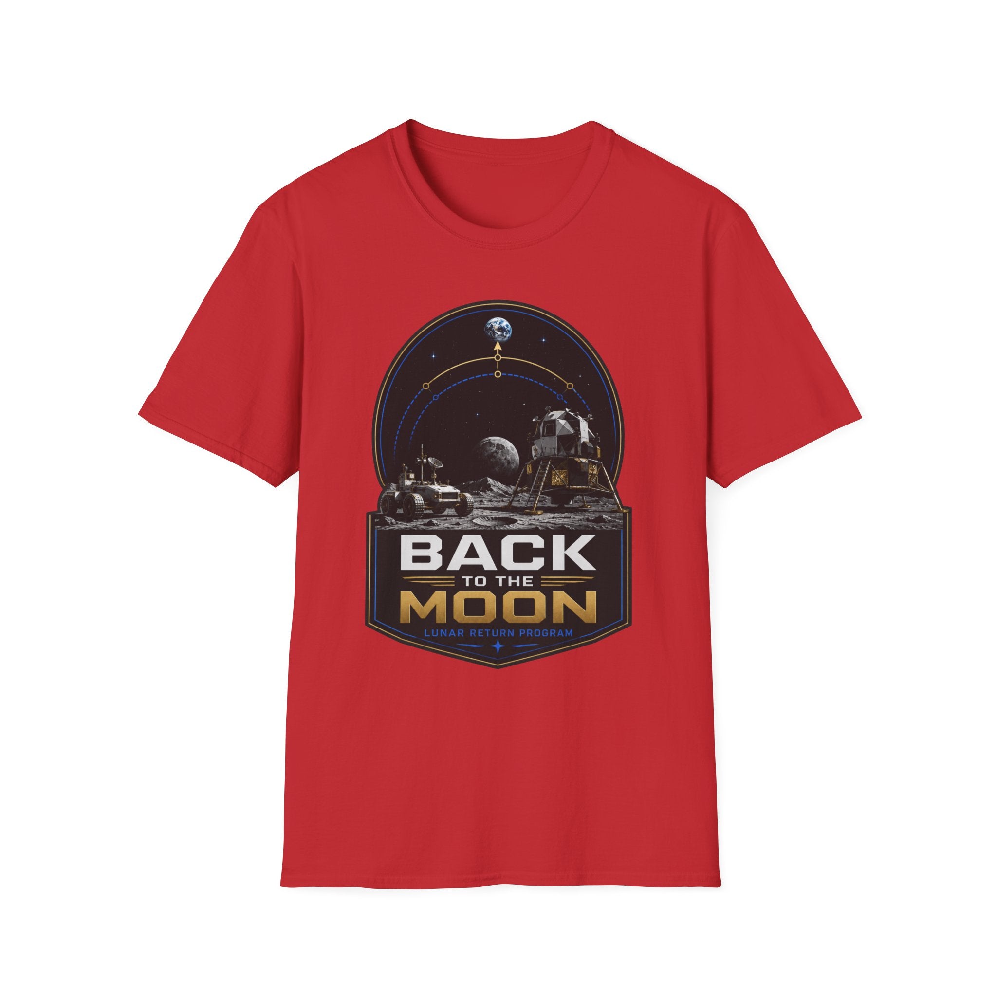 Back to the Moon T-Shirt — Lunar Mission Retro Space Tee