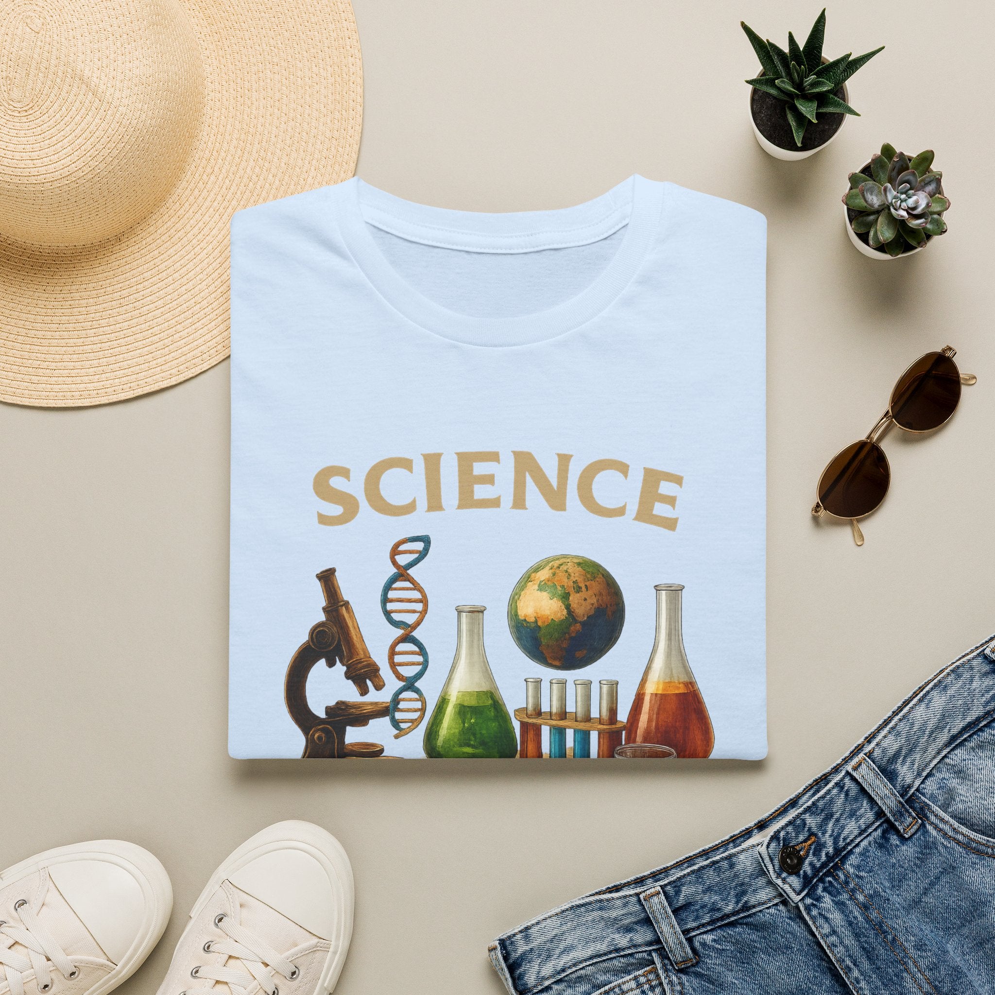 Science Graphic T-Shirt — 'Science: Just the Facts, Please' Casual Tee