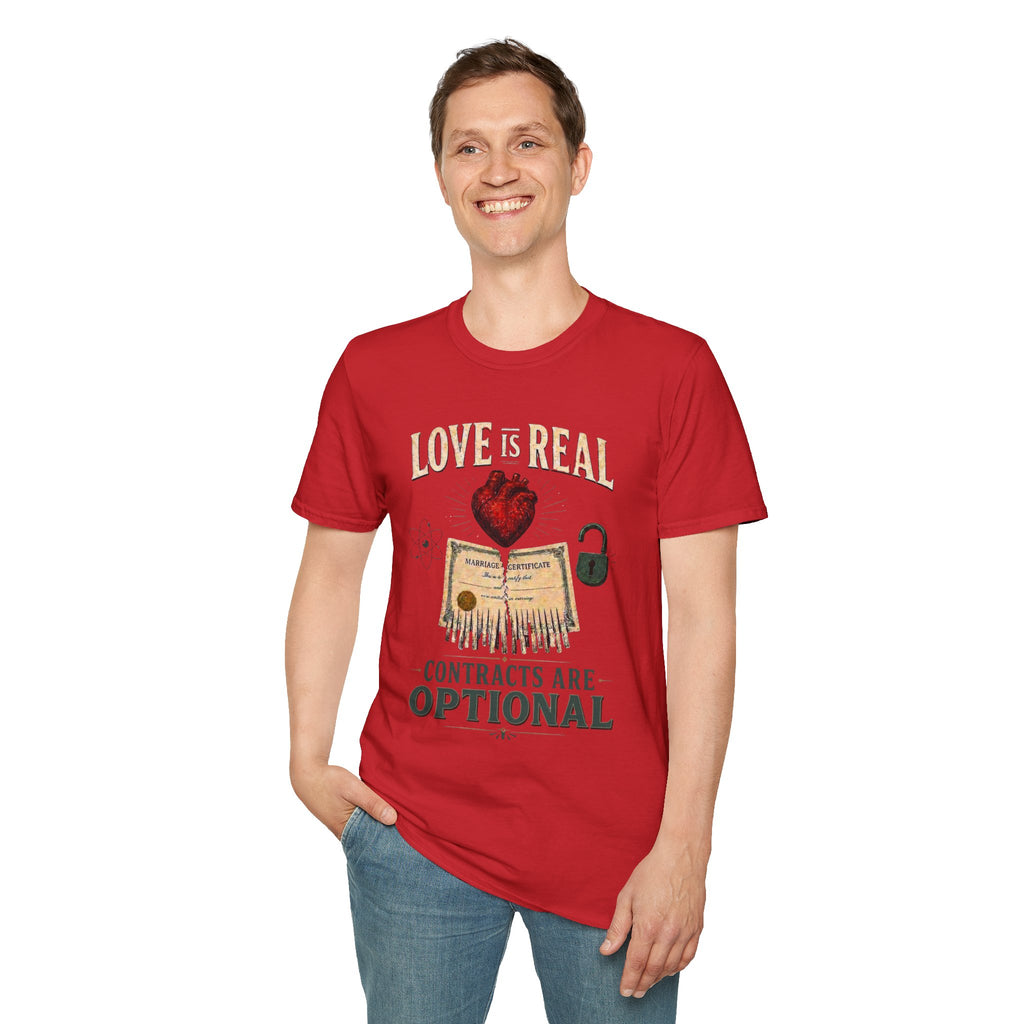 Love Is Real, Contracts Are Optional Graphic Tee