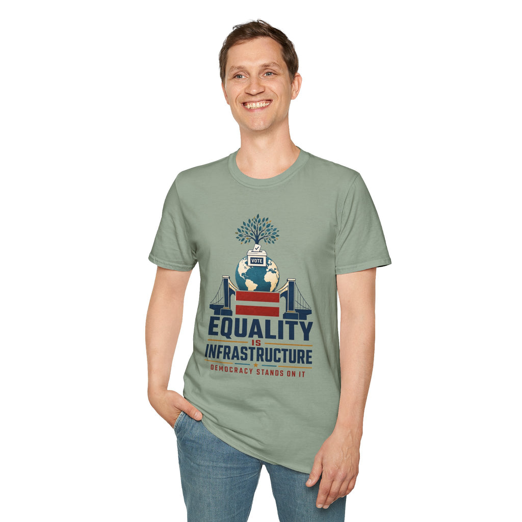 Equality Is Infrastructure T‑Shirt — Vote & Democracy Graphic Tee