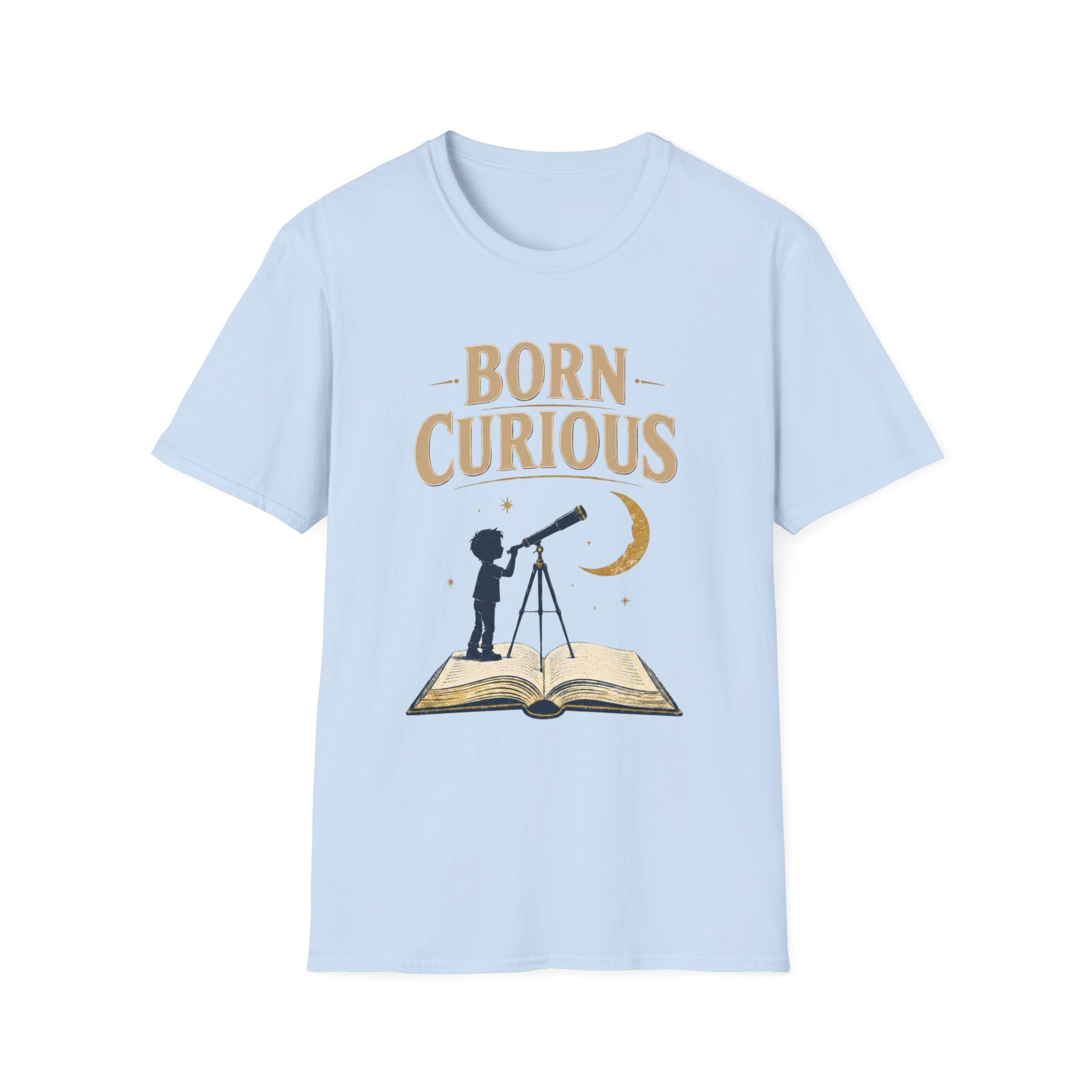 Born Curious Telescope T-Shirt