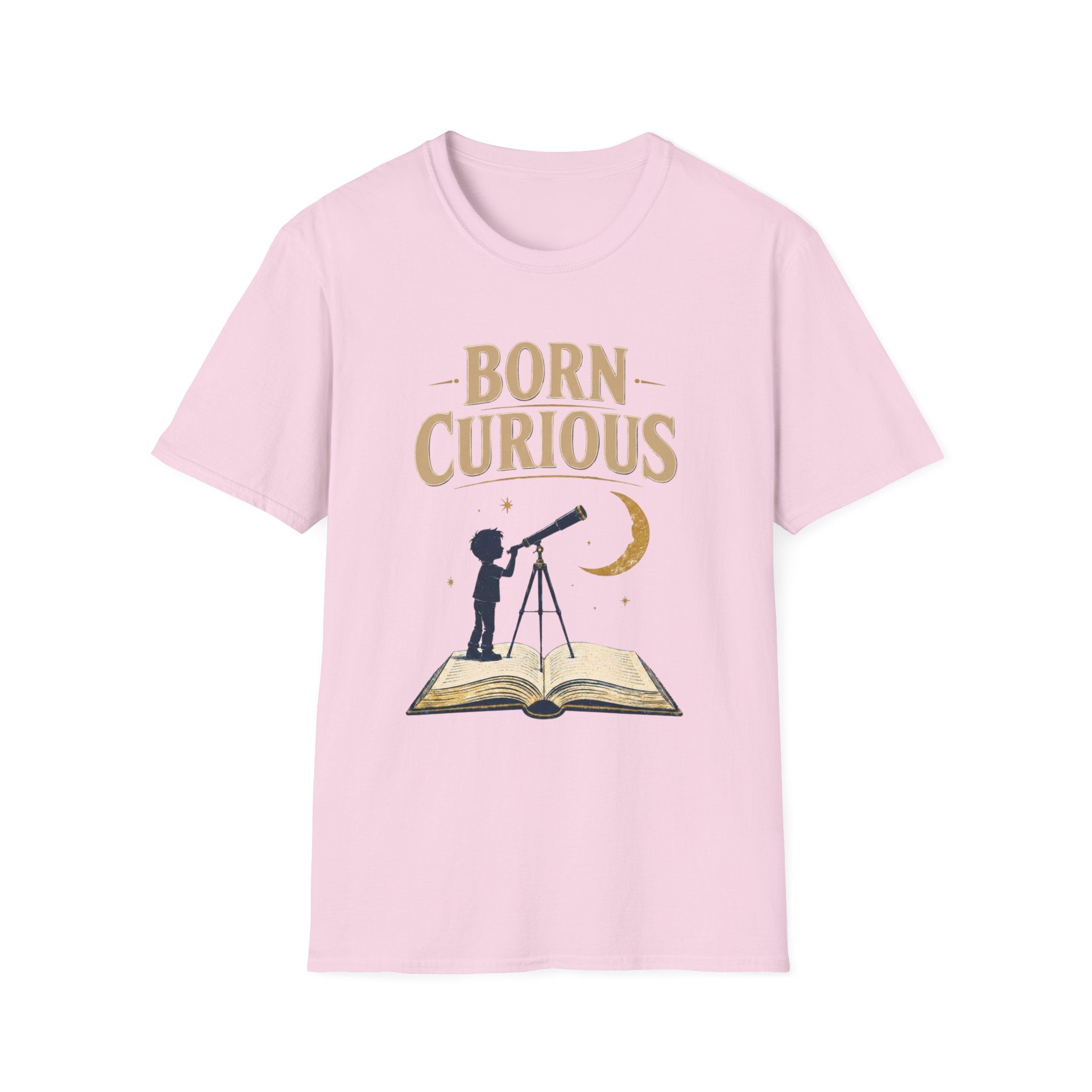 Born Curious Telescope T-Shirt