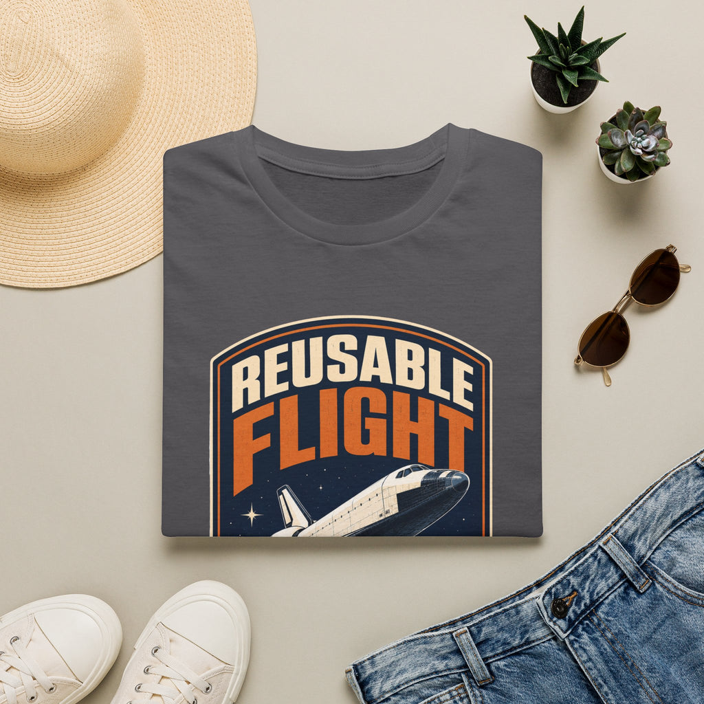 Reusable Flight T-Shirt — Space Shuttle Retro Graphic Tee