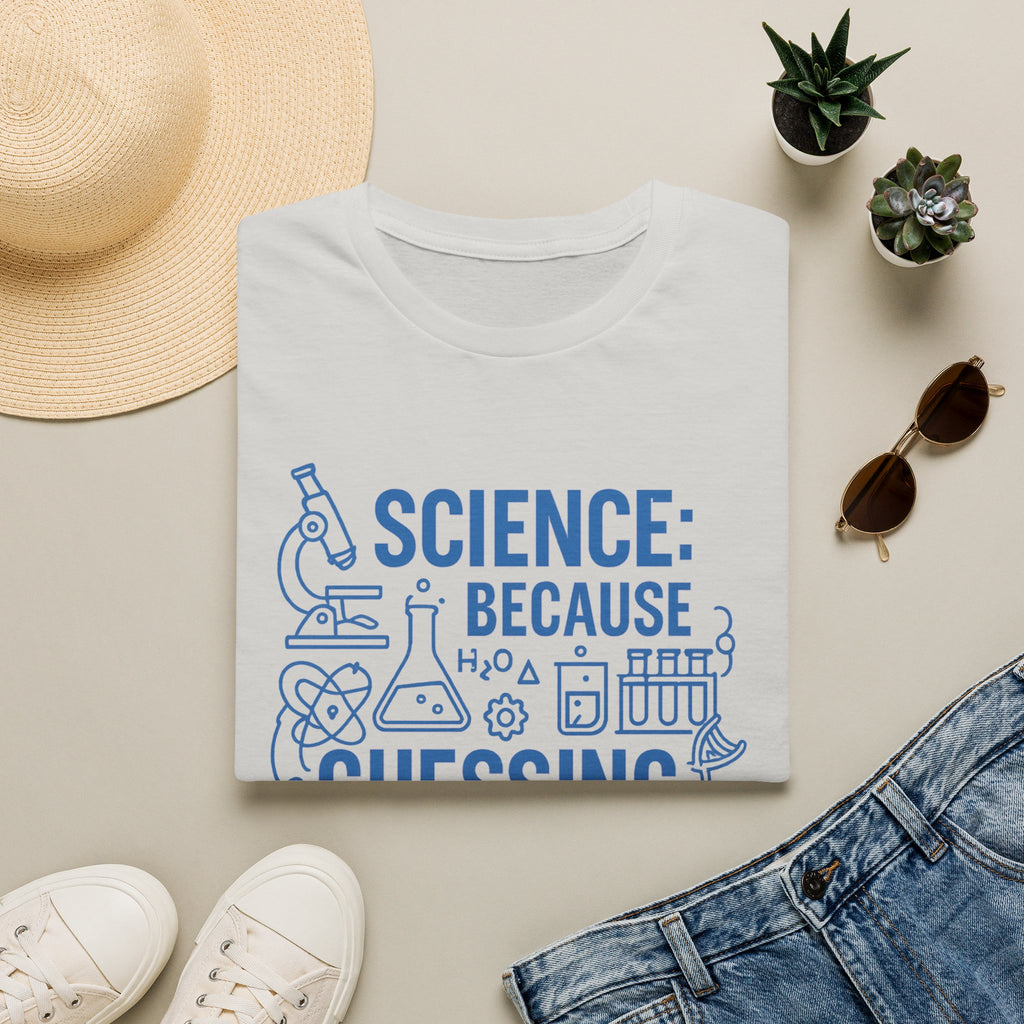 Science T-Shirt — "Science: Because Guessing Is Hard" Graphic Tee