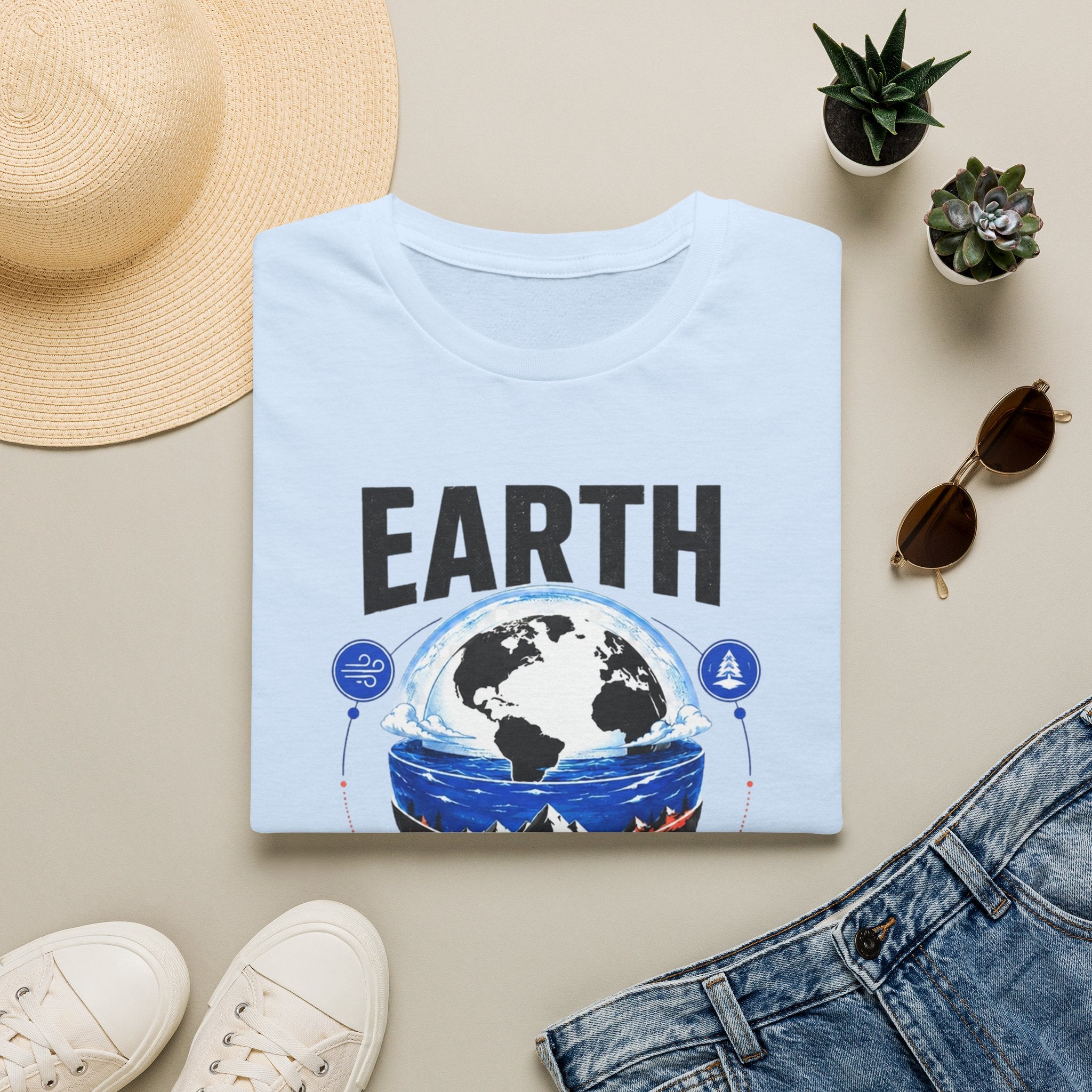 Earth Graphic T-Shirt — "Treat It Like It's Your Only Home" Environmental Tee