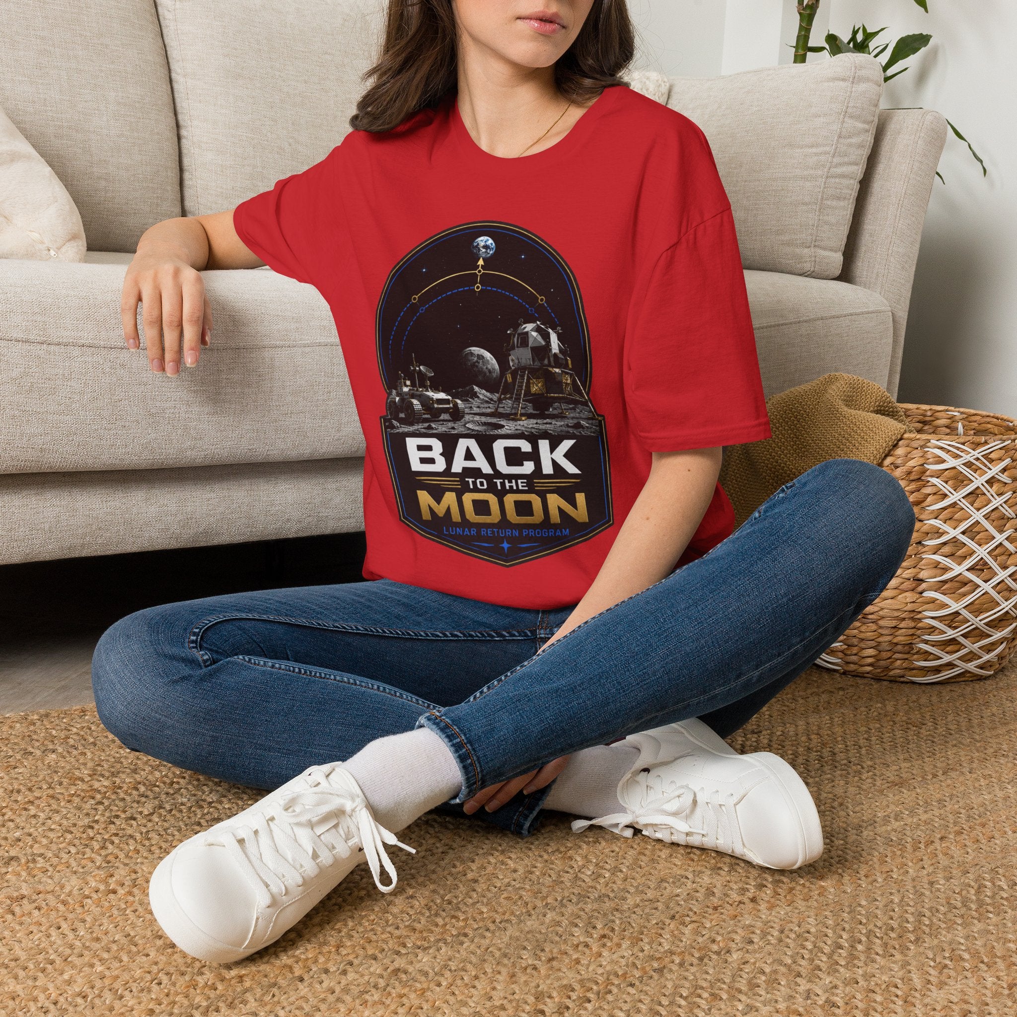 Back to the Moon T-Shirt — Lunar Mission Retro Space Tee