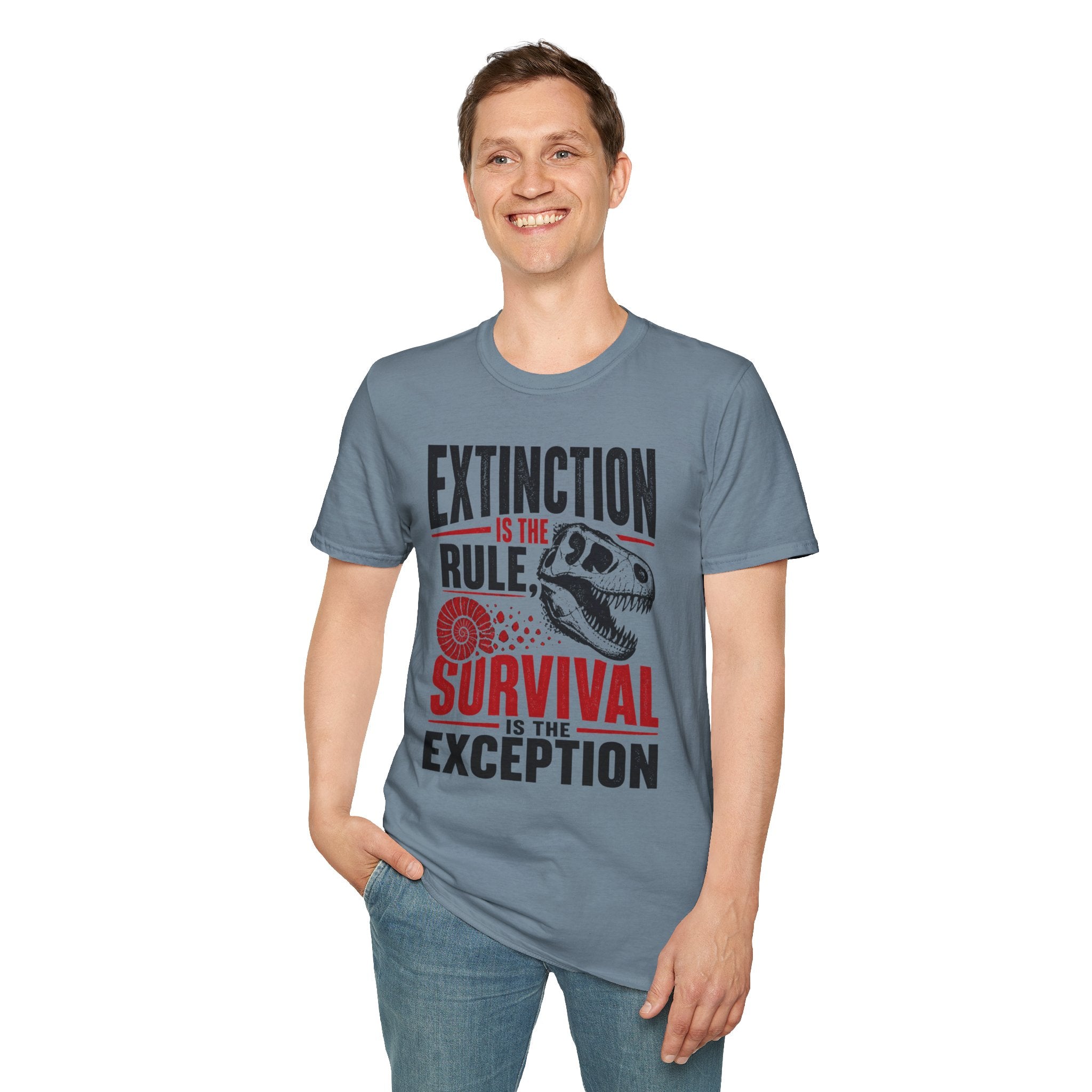 Extinction Is the Rule — Dinosaur Graphic T-Shirt