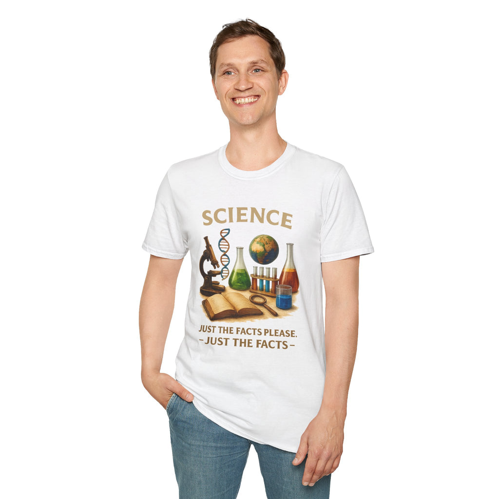 Science Graphic T-Shirt — 'Science: Just the Facts, Please' Casual Tee