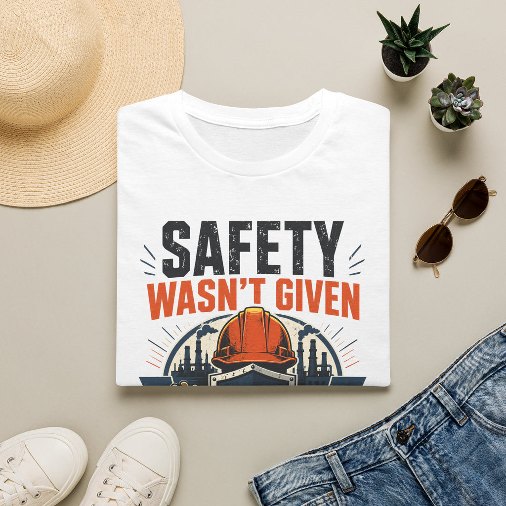 Safety Wasn't Given T-Shirt — Construction & Union Worker Safety Tee