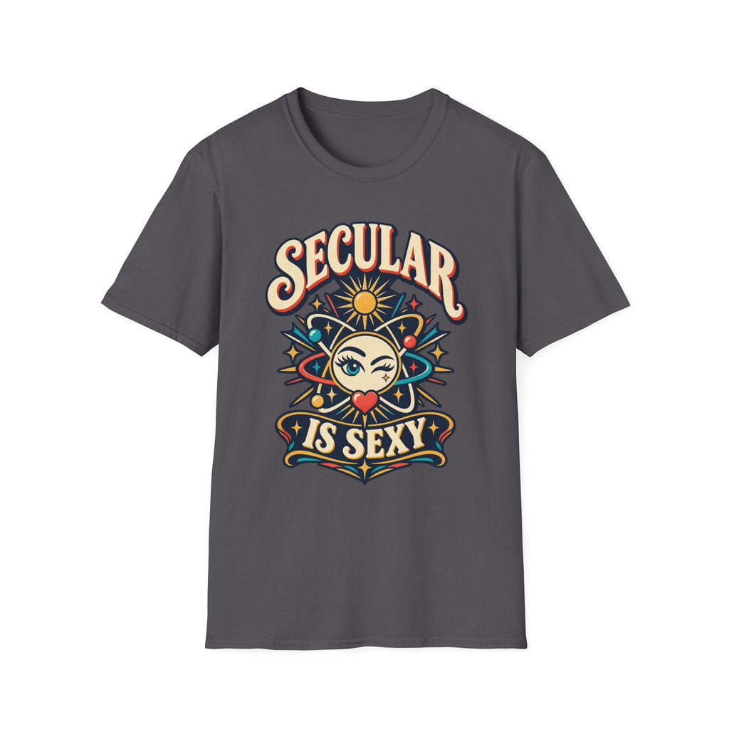 Secular Is Sexy T-Shirt — Retro Spiritual Sun Graphic Tee