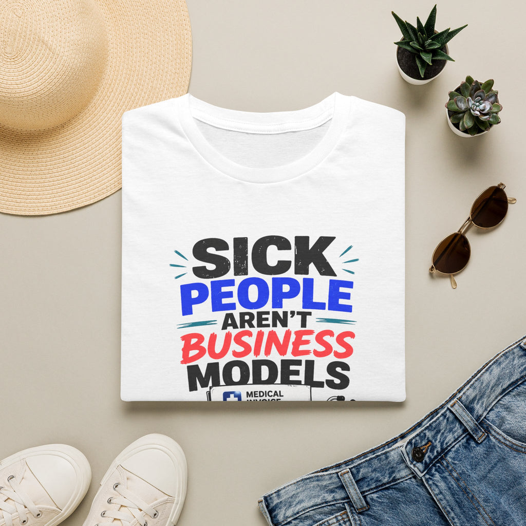 Sick People Aren’t Business Models T-Shirt — Healthcare Is a Human Right Tee