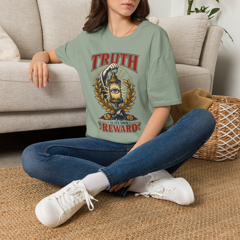 Truth Lantern T-Shirt — "Truth Is Its Own Reward" Vintage Graphic Tee