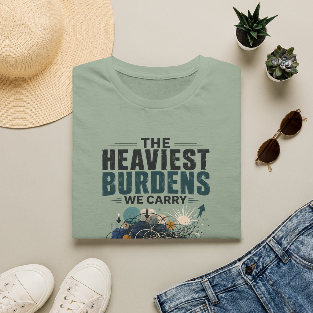 T-Shirt — “The Heaviest Burdens We Carry” Mental Health Awareness Tee