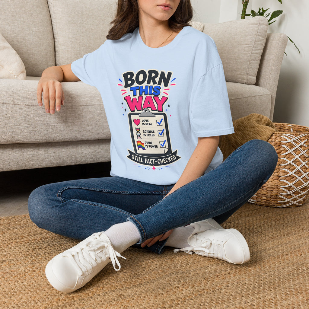 Born This Way T-Shirt — Pride LGBTQ+ Checklist Graphic Tee