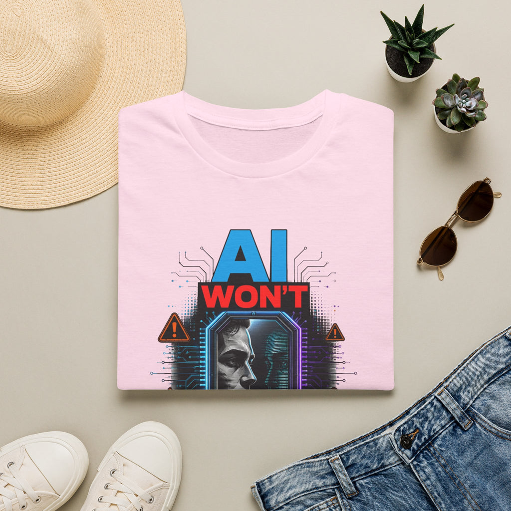 "AI Won't Save Us From Ourselves" Futuristic Tech Statement Tee