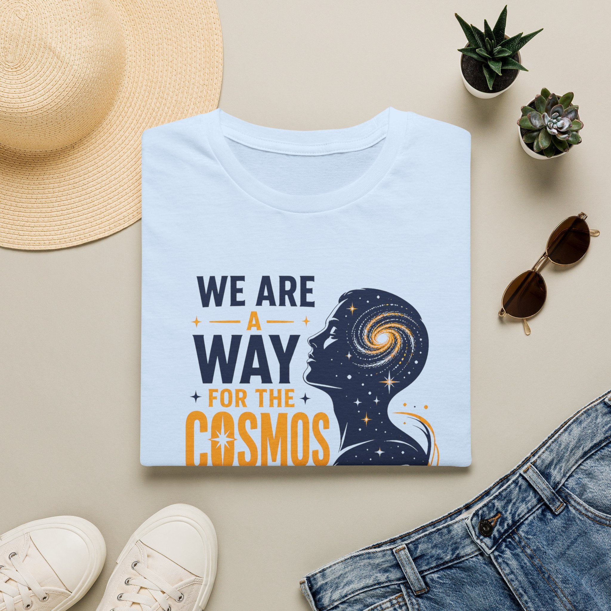 Cosmos Quote T-Shirt — "We Are A Way For The Cosmos To Know Itself"