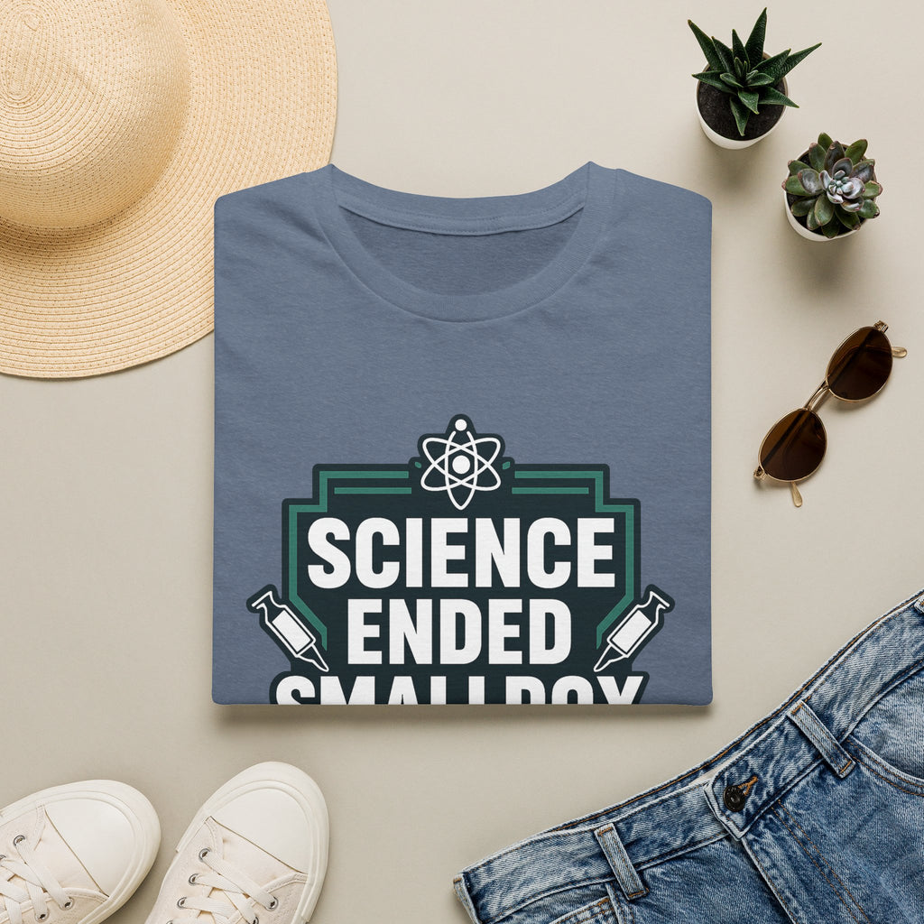 Science Ended Smallpox T-Shirt — Retro Science Graphic Tee