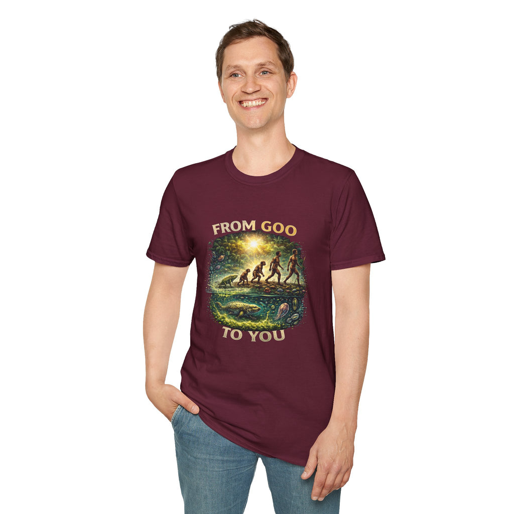 From Goo To You T-Shirt — Evolution Humor Graphic Tee
