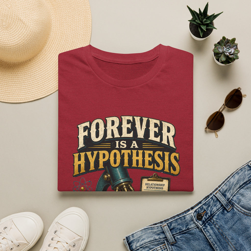 Forever Is a Hypothesis T-Shirt — Science Humor 'Test Before Signing' Tee