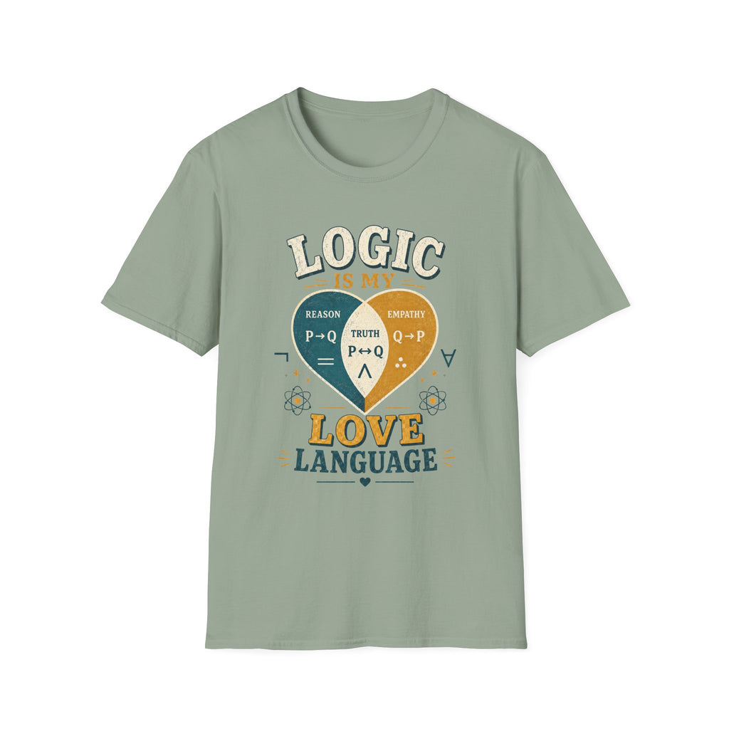 Logic Is My Love Language T-Shirt — Venn Diagram Math Humor Tee