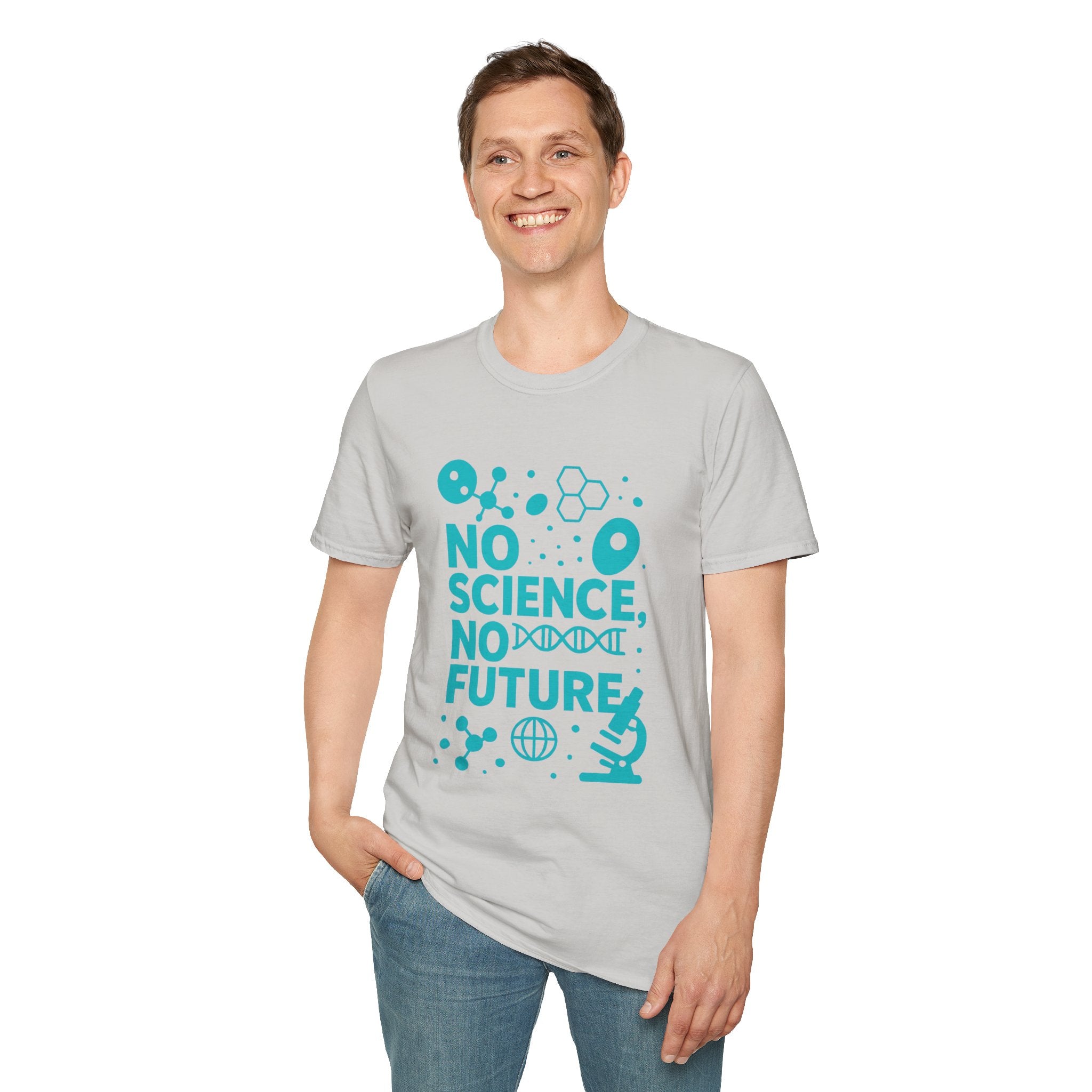 Science Lover T‑Shirt — "No Science, No Future" Graphic Tee