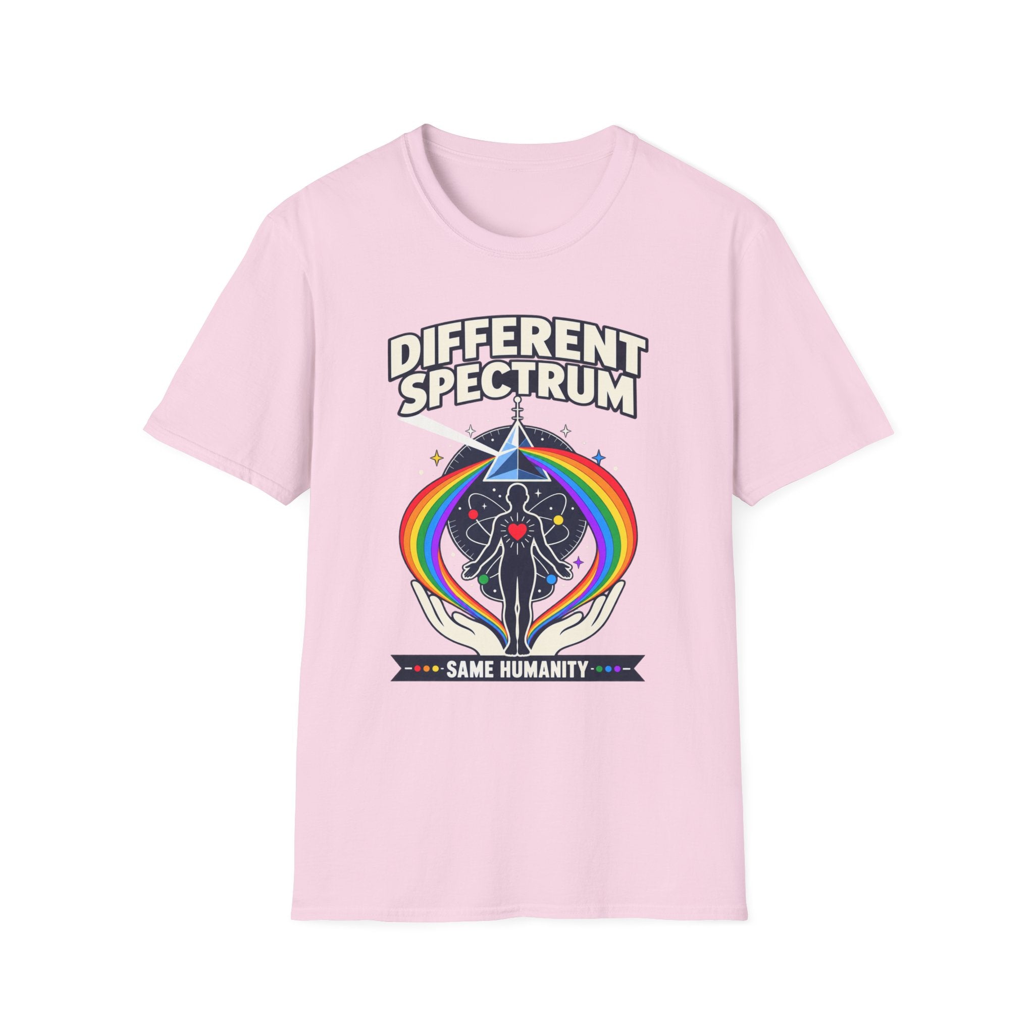 Different Spectrum T‑Shirt — Pride Rainbow Inclusive "Same Humanity" Tee
