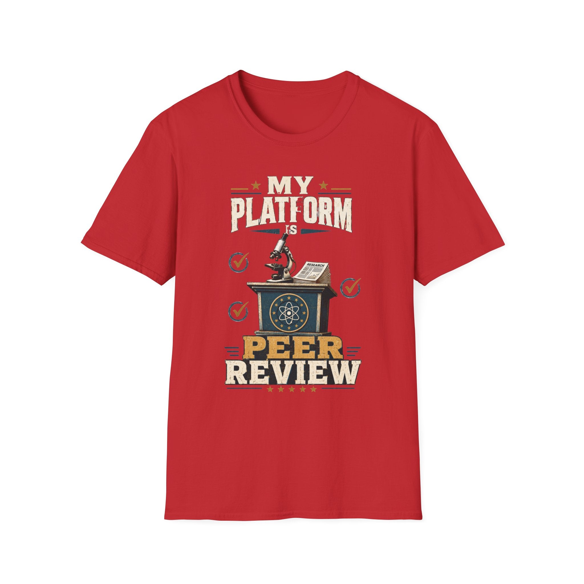 Peer Review T-Shirt — "My Platform is Peer Review" Science Tee