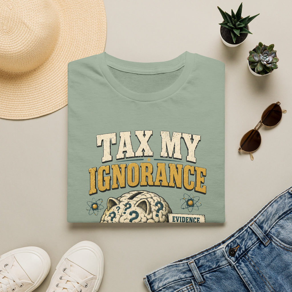 Tax My Ignorance T-Shirt – Funny Political Piggy Bank Design
