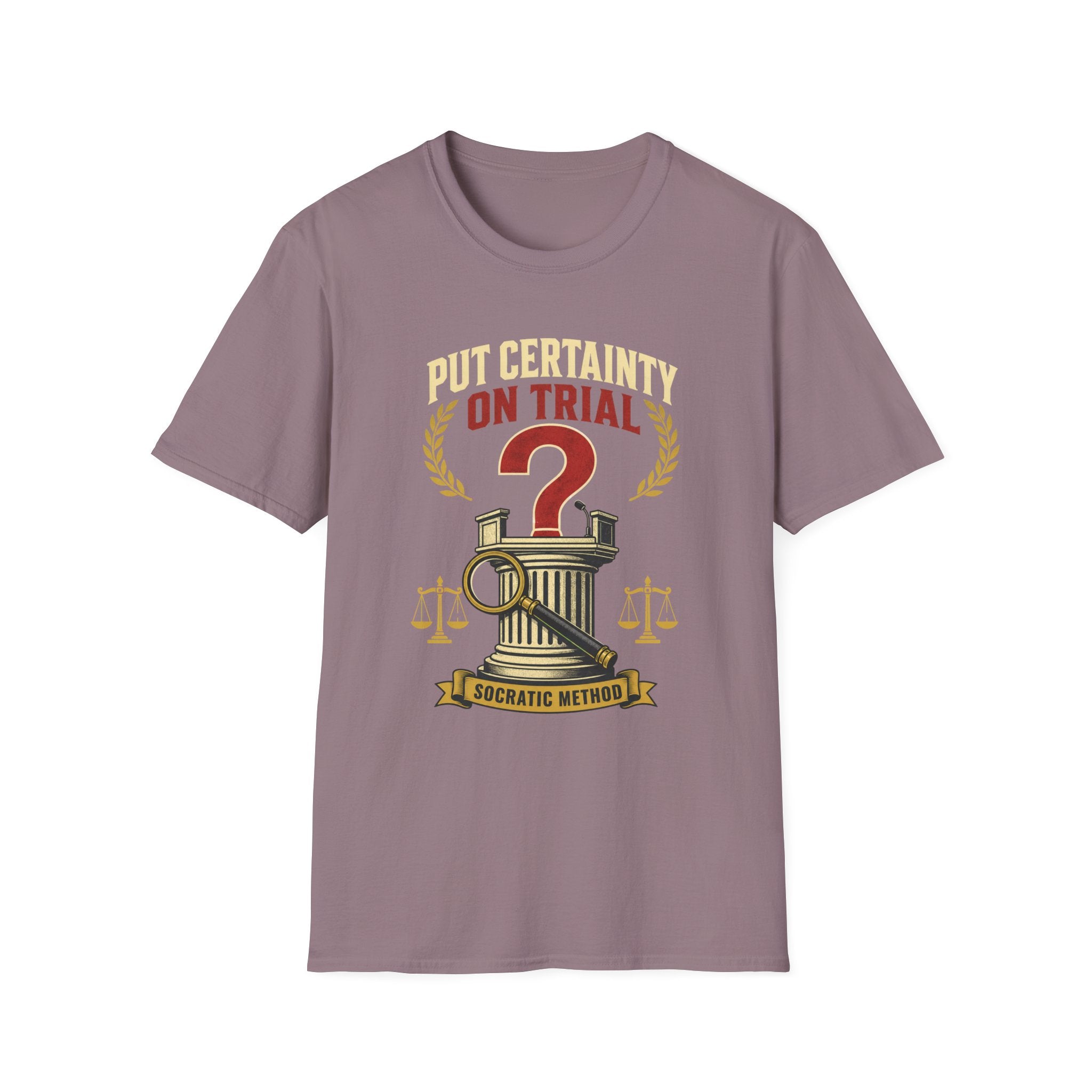 "Put Certainty On Trial" Questioning Democracy Graphic Tee
