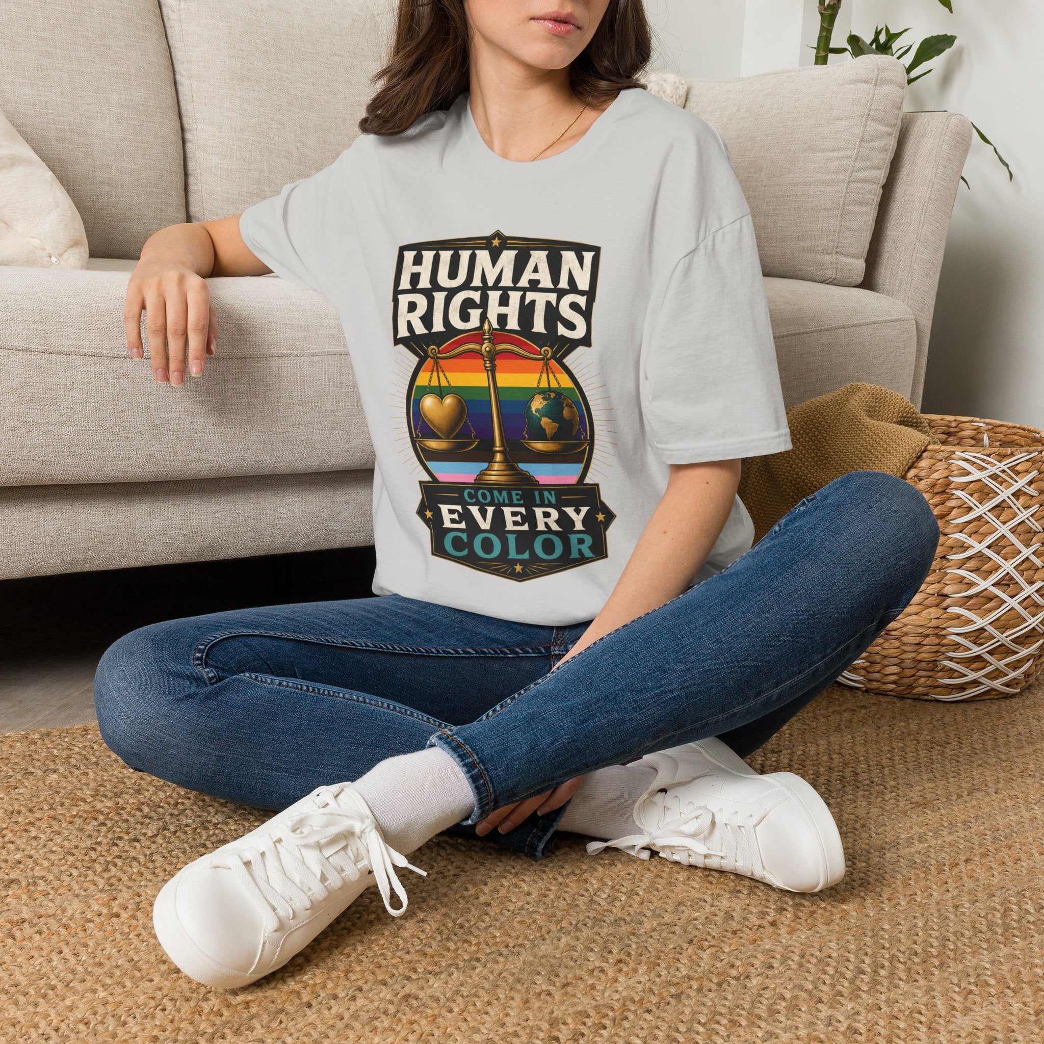 Human Rights T-Shirt — Love in Every Color LGBTQ+ Pride Tee