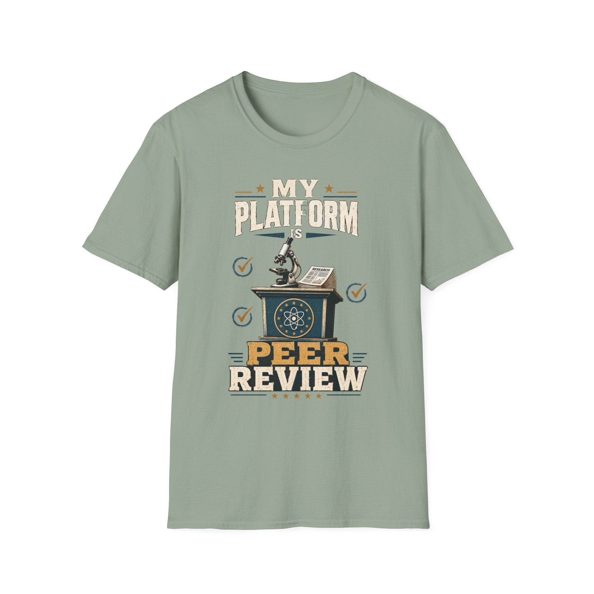 Peer Review T-Shirt — "My Platform is Peer Review" Science Tee